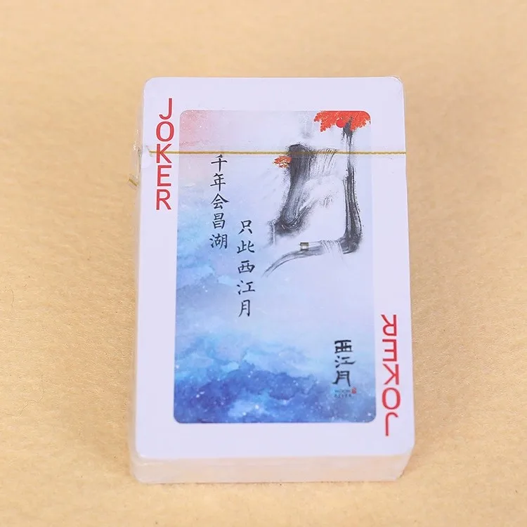 2024 Custom Printing Playing Cards Logo Paper Waterproof Adult Drinking Casino Magic Poker Cards Game Playing Cards with Boxes