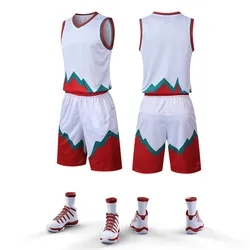 Chinese Factory Personalized Logo basketball sublimation uniform  men custom different color basketball jerseys