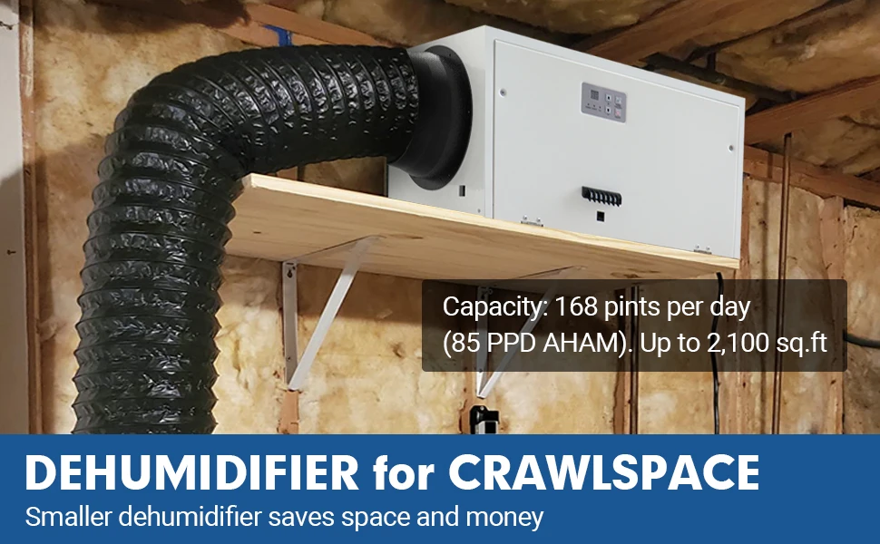ETL Listed Commercial Dehumidifier for Home, Garages, Water Damage Restoration,Crawl Space
