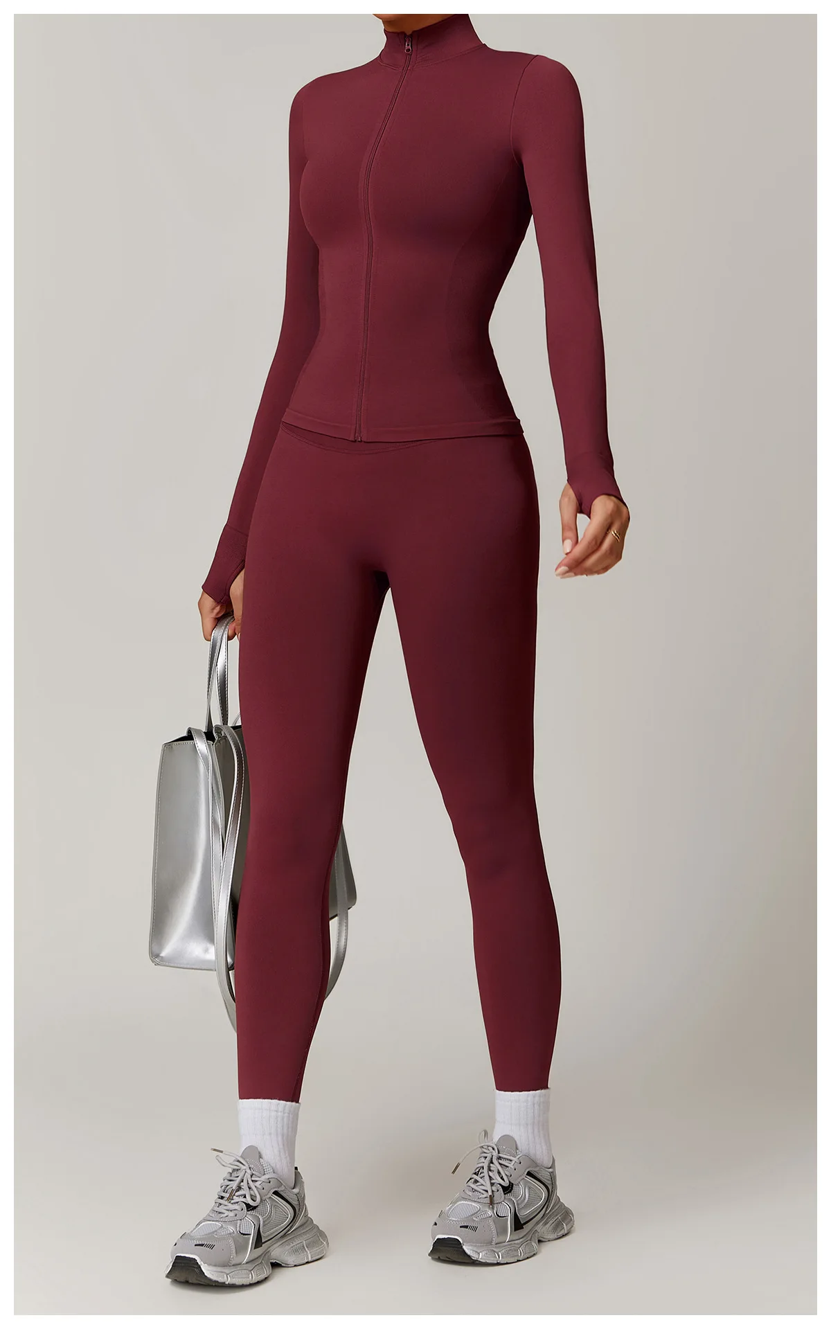 RUIQUWIN Wholesale Yoga Suit Fitness Wear Yoga Long Sleeve Top Sports Jogging Pants Tight Yoga Clothes For Women
