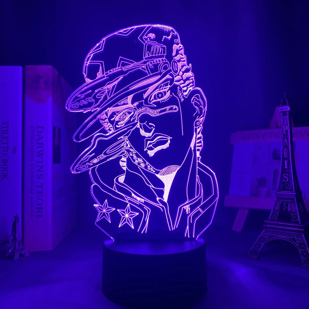 3d-лампа в стиле аниме декоративное освещение для спальни с рисунком невероятных приключений Джоджо подарок на день рождения ночник манги