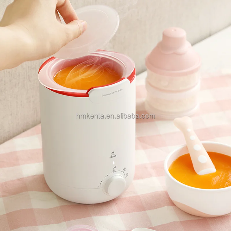 2021 New Design Good Quality Single Bottle Intelligent Spin Button Electric Baby Milk Warmer With Night Light