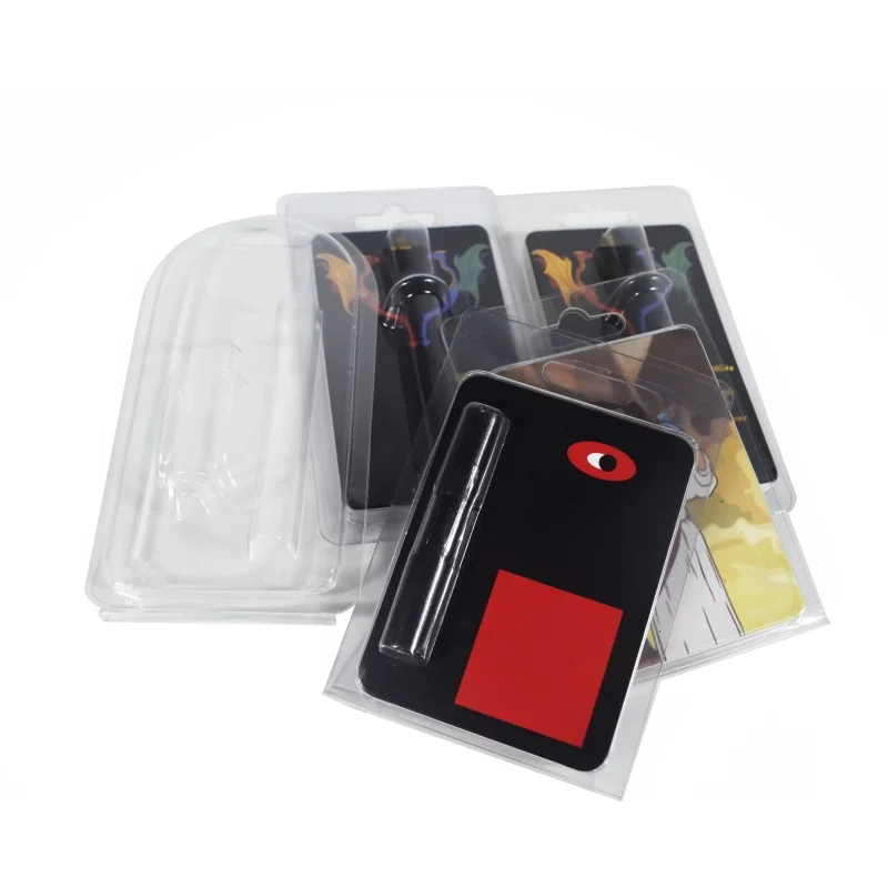 Custom OEM 1ml 0.5 Gram Plastic Clamshell Preheat Empty Cartridge Blister Packaging