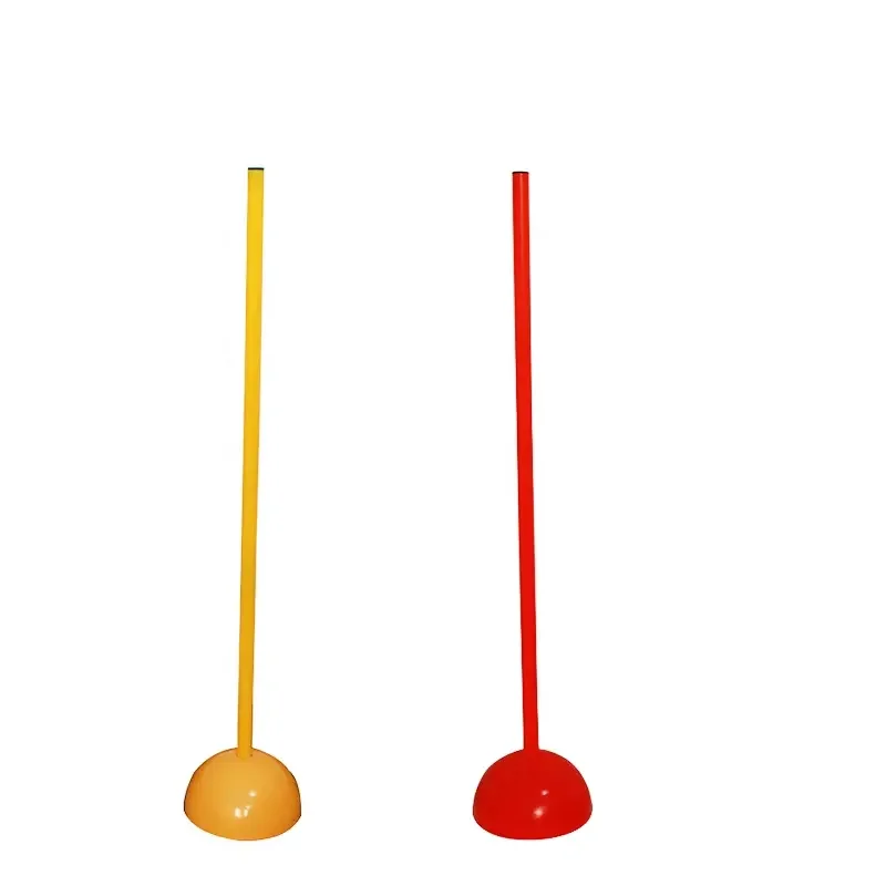 Factory price good quality soccer training equipment agility training pole slalom poles