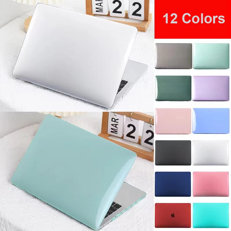 Multi-color Clear Plastic PC Hard Sleeve Crystal Laptop Case For Macbook Pro Case For Macbook Case