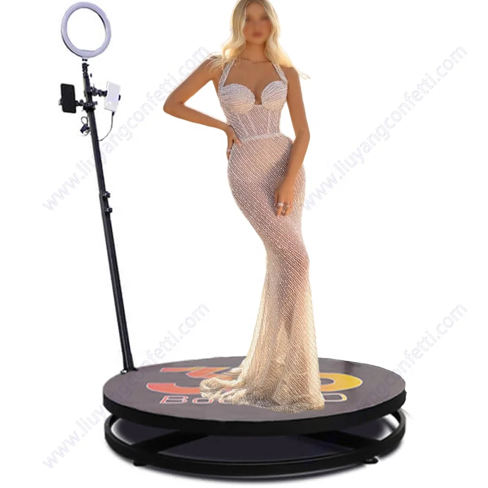 wireless 3d ringlight selfie dslr roaming rotating circle 360 spin photobooth video booth trackstar 360 photo booth machine