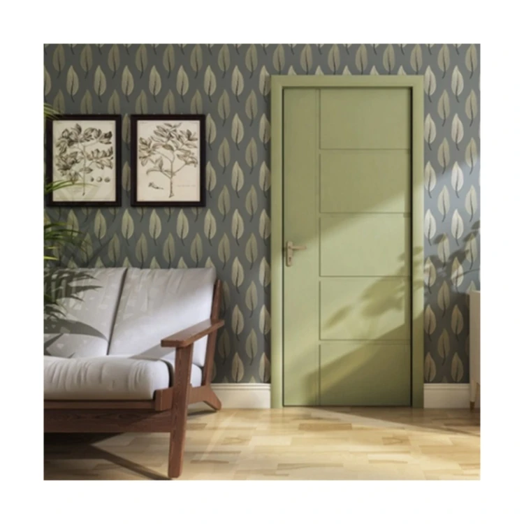 Foshan Factory Doors For Houses Interior Modern Prima Housing Interior Wooden Door  Solid Wood Interior Door