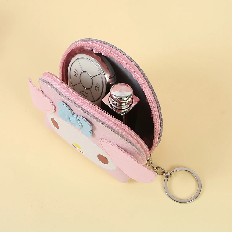Bulk wholesale cartoon coin purse girls cute animal wallet small pu bags custom cartoon kids coin purse