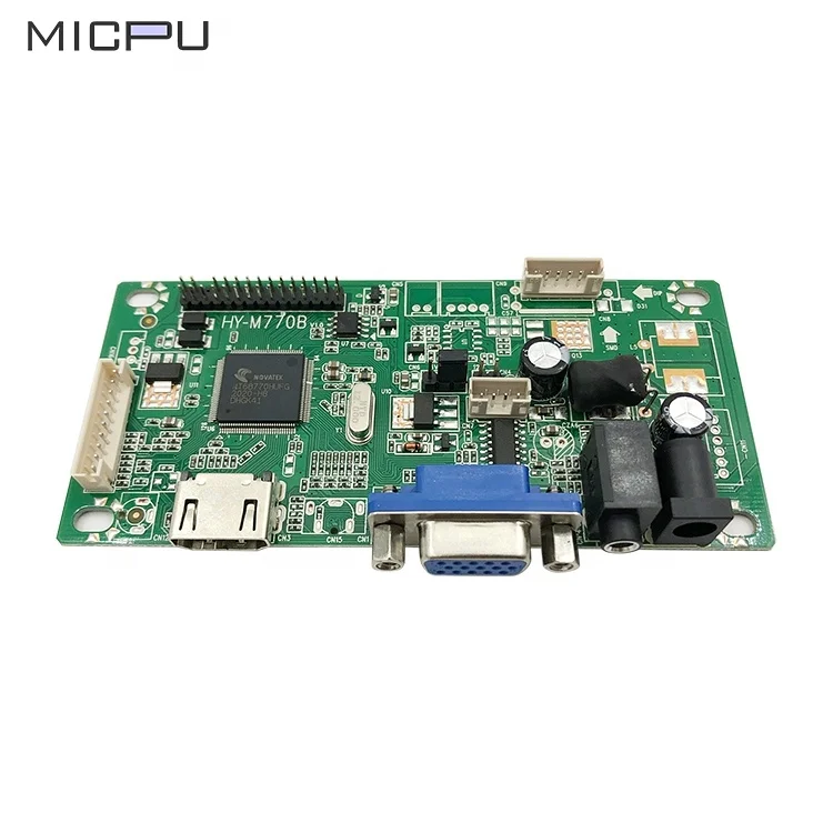 
Professional Custom Computer Game Monitor Motherboard Driver Board LCD Display VGA/H-DMI to LVDS Interface Driver Board 