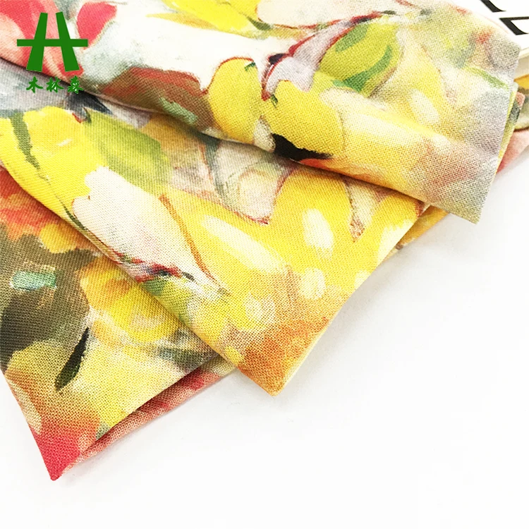 Mulinsen Textile 30s Viscose Challis Colorful Baati Somali Rayon Digital Print Fabric