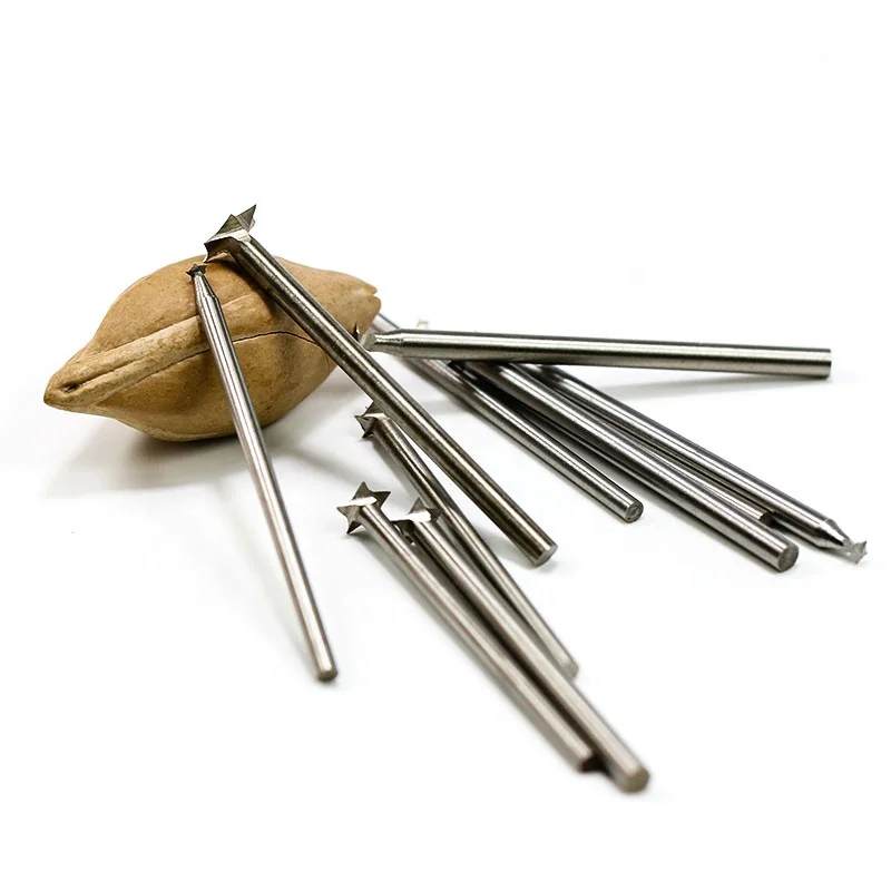 Five-pointed star woodworking electric carving knife Dremel Rotary Tool HSS drill bit