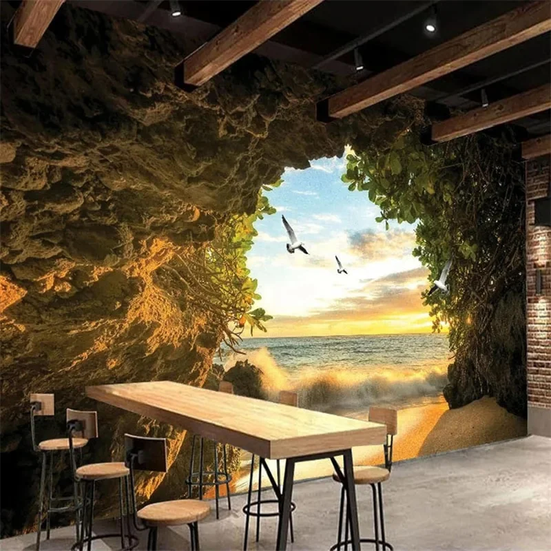 Waterfall Wall Murals Image 3D Mural Wallpaper Custom Size Wall Murals