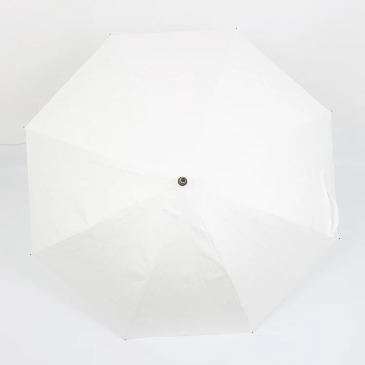 Ok Umbrella Recyclable Dupont White Paper Windproof Wooden Handle Subway Adult Straight Golf Umbrella Waterproof