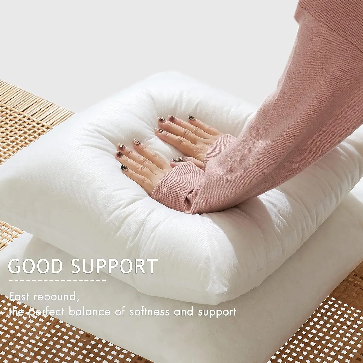 Hypoallergenic Polyester Hollow Fiber Pillow Down Alternative Pillow