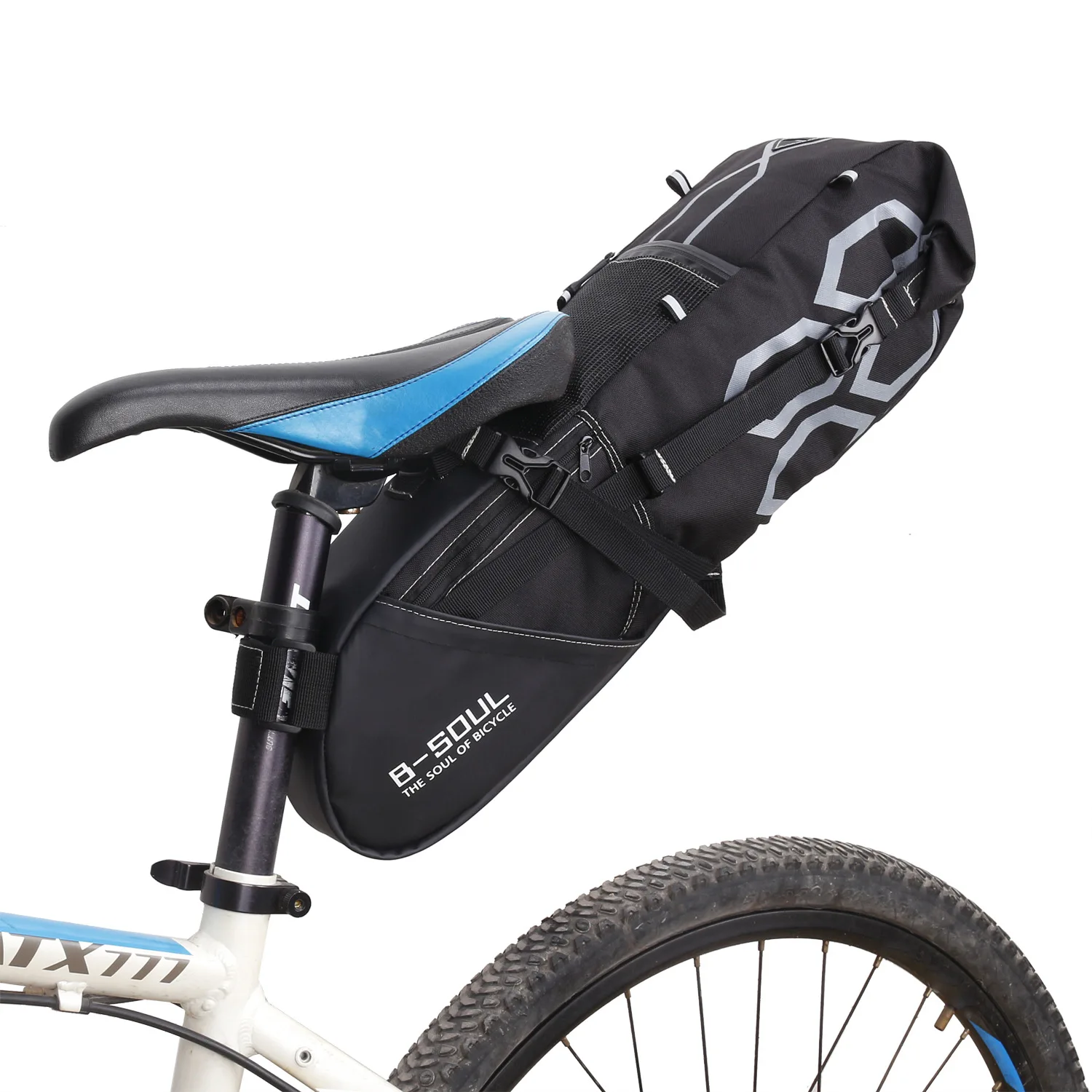 
Waterproof large-capacity mountain bike cross-country riding equipment saddle bag 