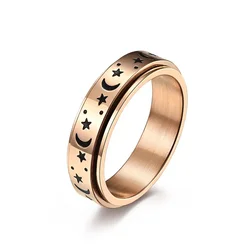 Amazon Hot sale Rotate gold filled 18k water resistant tarnish free rings ring designs for boys 2 gram gold ring price 2022