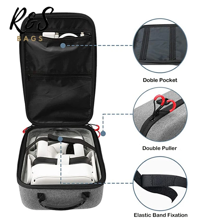 Factory Wholesale High Quality Gaming Headset 3D VR Storage Bag EVA Portable Travel Carrying Case