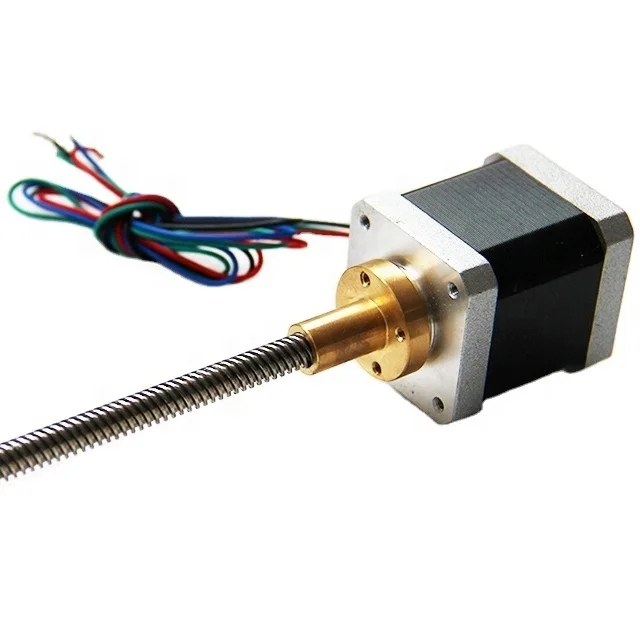 Бохонг мотор 42HB40 комбинированный чехол-накладка 2 Фаза 1,8 градусов 6 свинцово 100 путешествия Нема 17 (Национальная ассоциация владельцев электротехнических предприятий) Линейный шаговый двигатель шариковый винт шаговый двигатель