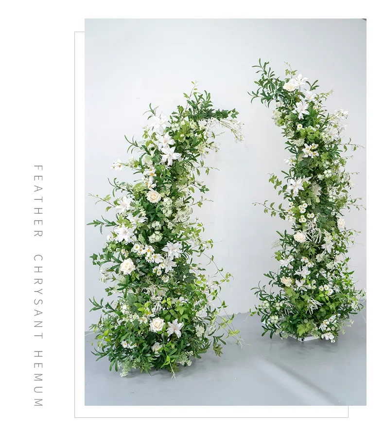 New Arrival Artificial Flowers Arch Stand Greenery Arch Wedding Arch