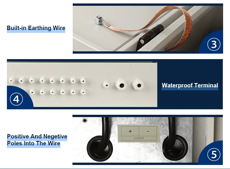 USFULL DC Solar PV Combiner Box PV Array Cabinet for solar panels 8 IN 1 OUT 2-24 strings 1000V