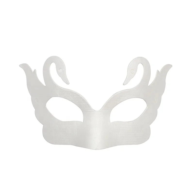 Custom Face Masks For Creative Free Design, White DIY Blank Paintable Mask Paper Pulp, Cosplay Masquerade Mask For Party
