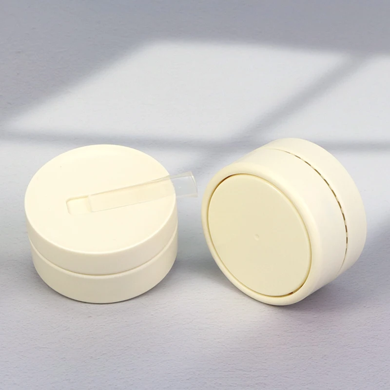 Custom white Makeup remover Box BB Cream container Eye Cream Face Cream Jars Cosmetic packaging Lotion Jars with spoon