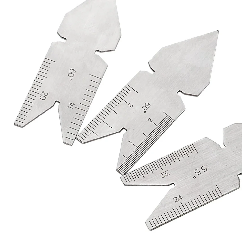 55/60 Degree Center Gauge Metric Screw Cutting Thread Pitch Centering Gauge Stainless Steel Measuring Lathe Tools