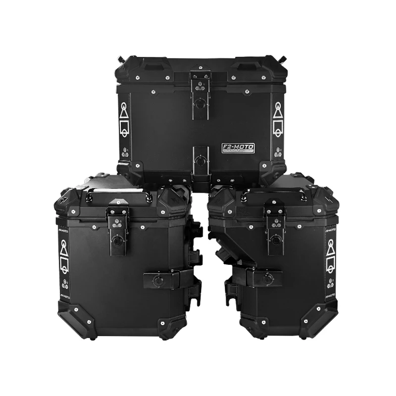 F2-Moto Tail Bracket Motorcycle Side Luggage Rack Aluminum Alloy Motorcycle Side Box Motorcycle Top Case Side Boxes