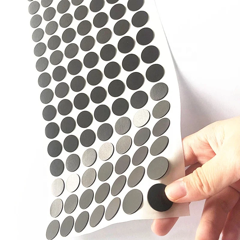 Factory Production  Flexible Magnetic Dots with Strong Self Adhesive Flexible Sticky Magnets  Round