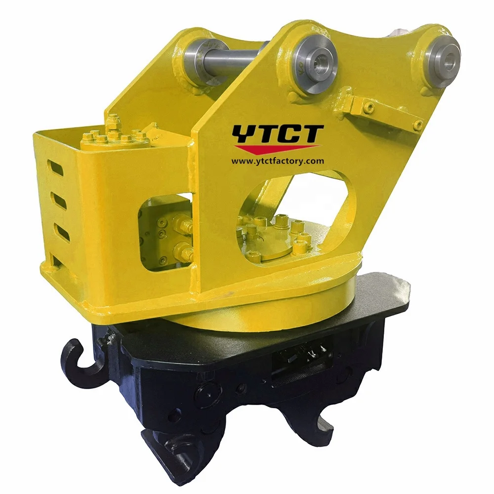 YTCT  360 degree Excavator Rotary Hitch Hydraulic Rotating Tilting Quick Coupler