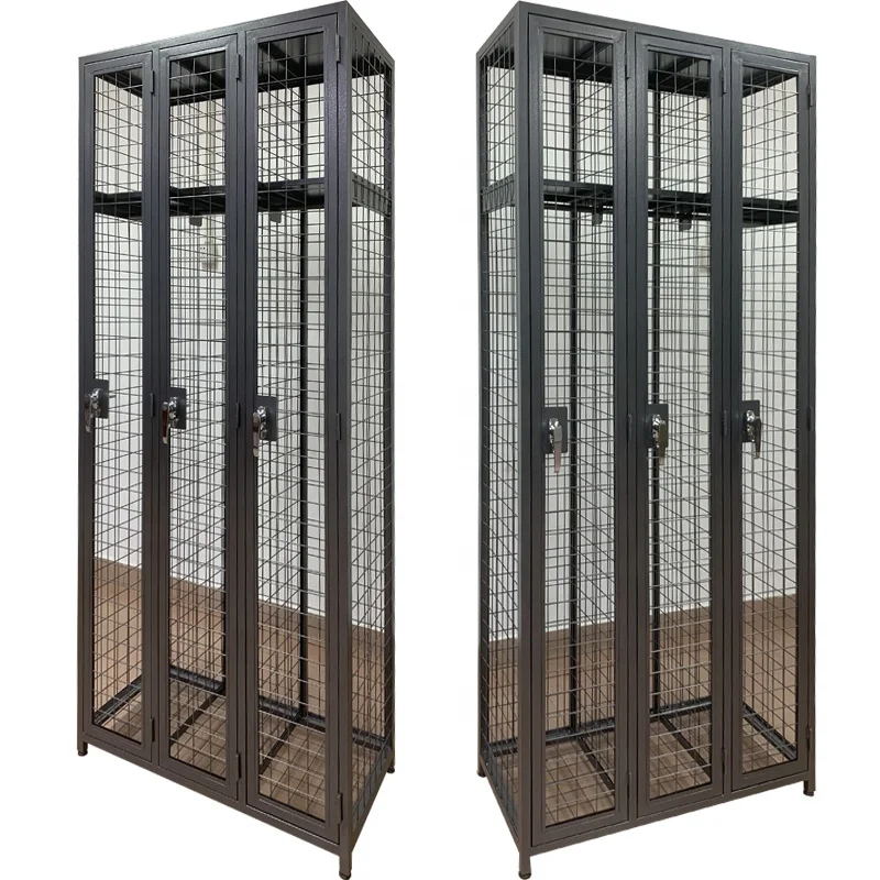 Safe Changing Room Lockers High Door Wire Mesh Locker Using Ski Resort