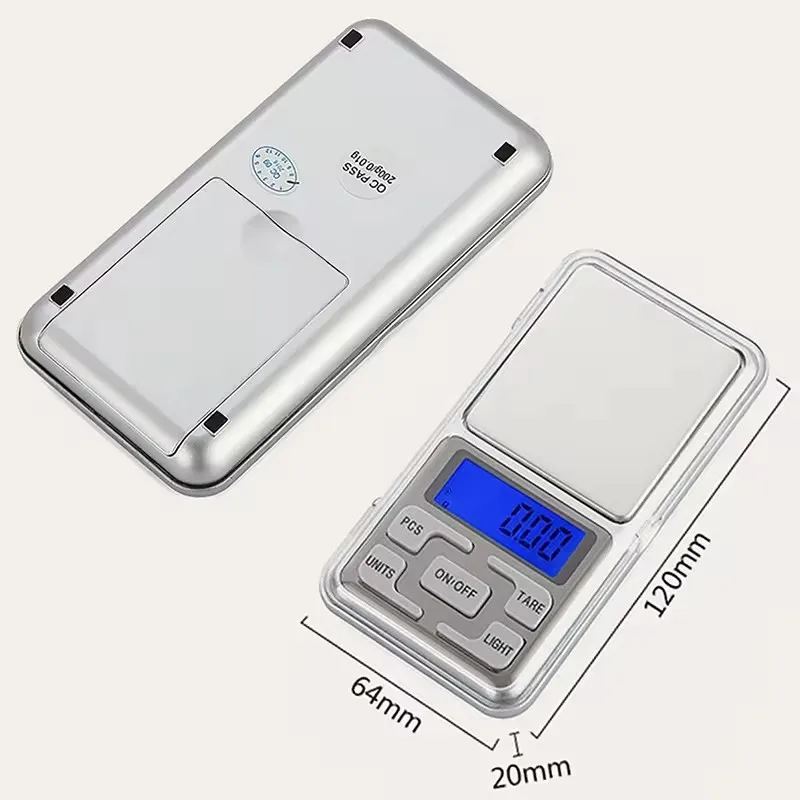 200g /500g X 0.01g Digital Scales Mini Precisions Jewelry Scales Backlight Weight Balance Gram Electronic Pocket Scale