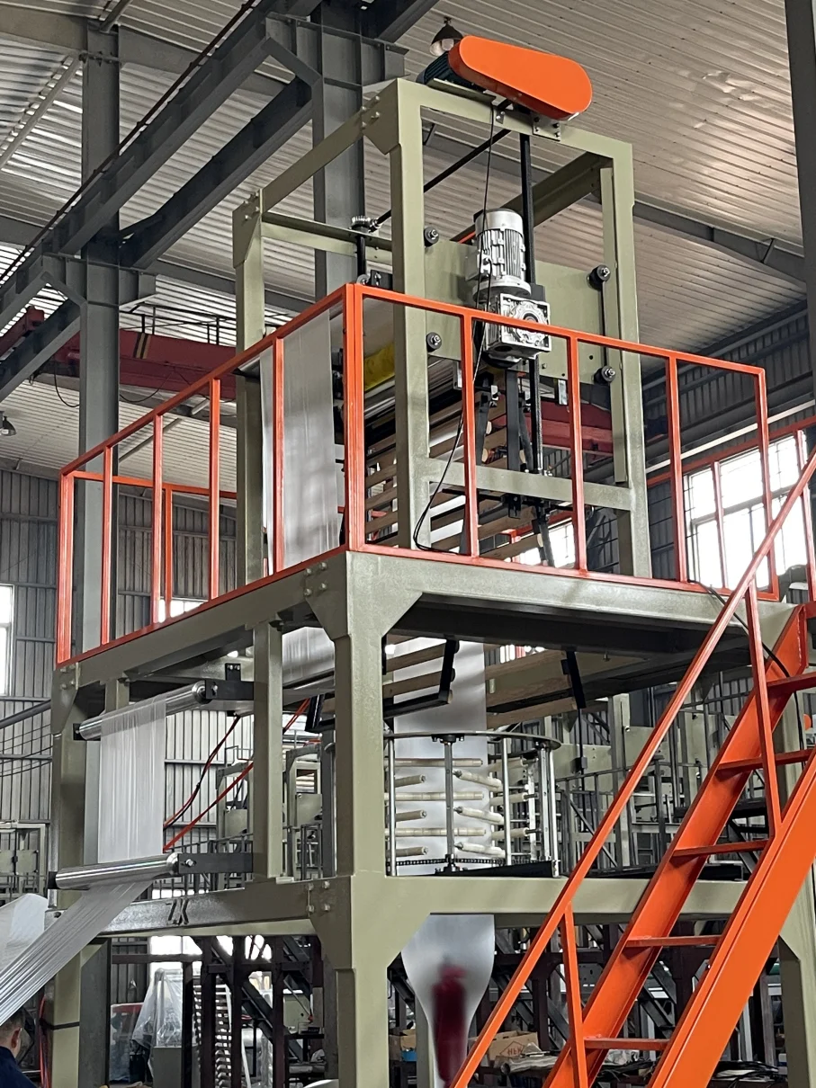 2SJABA-900 High Speed Agricultural Biodegradable Polypropylene PP PE LDPE HDPE Plastic Bag Film Blowing Extrusion Machine Price