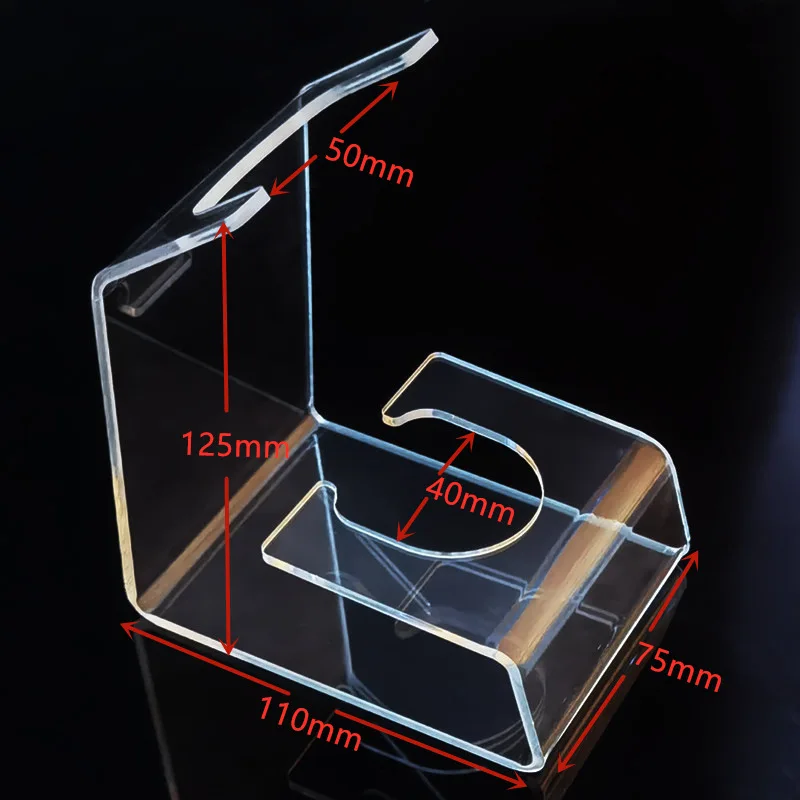 110mm*75 clear Acrylic Cosmetics Brushes comb acrylic display Holder stand
