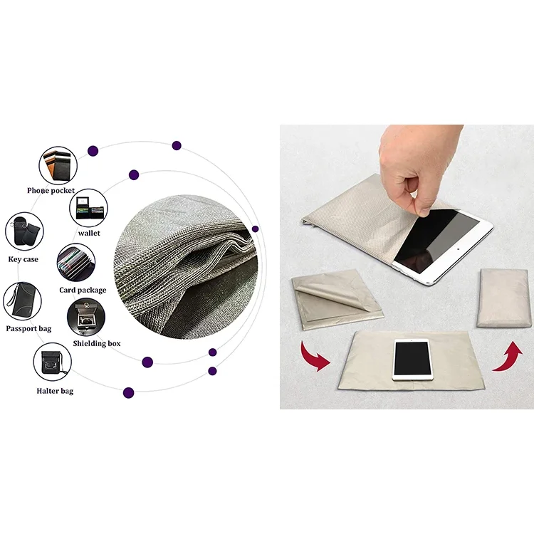 Waterproof Copper Nickel Fabric For Blocking Phone Signal Rfid Protection