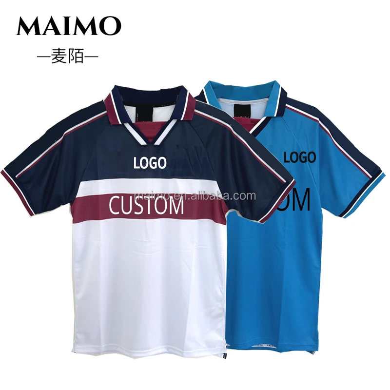 Custom Vintage Club Jerseys Wholesale Custom 6 Classic 1997 98 Home Away Manchsters City Club Jerseys