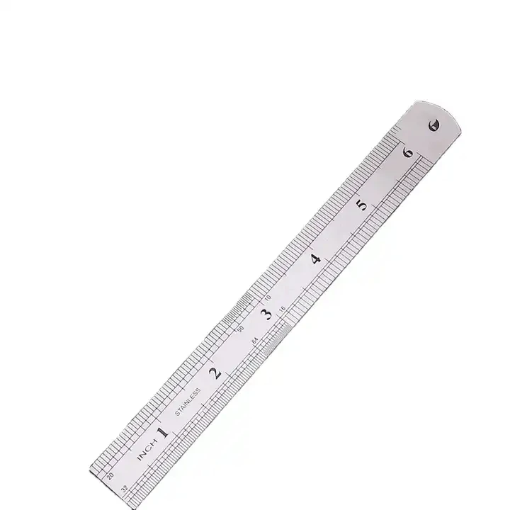 Линейка из нержавеющей стали 15/20/30 см металлическая длинная линейка Студенческая канцелярская шкала измерительная