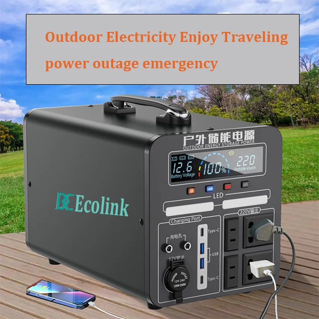 OEM 5000W 6000W Portable Pure Sine Wave AC/Solar Panel Rechargeable Power Station for Outdoor Camping and EV Charging