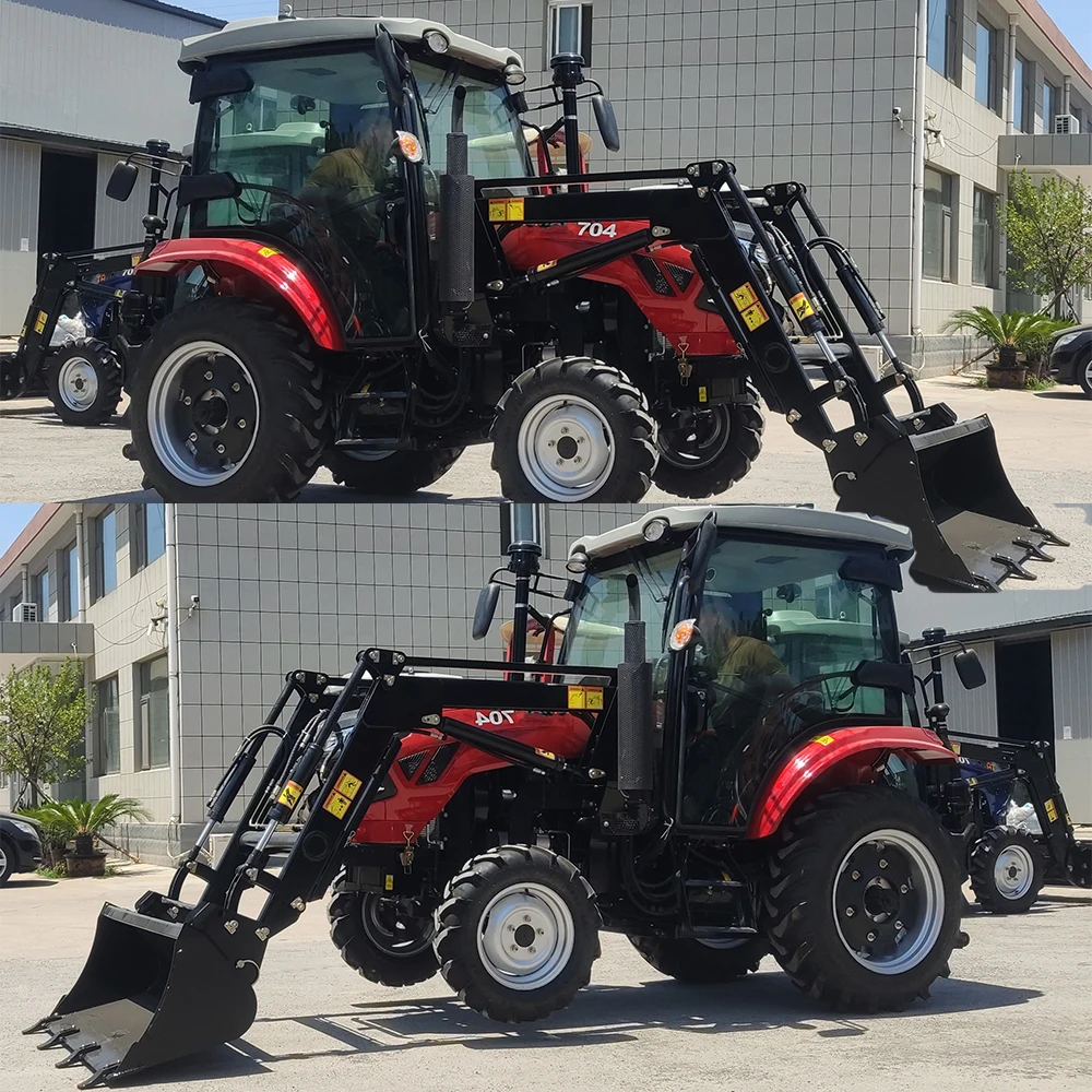 Ploughing Machine Rotary Tiller Garden Cultivator Backhoe Loader 4x4 Compact Tractor With Loader And Backhoe