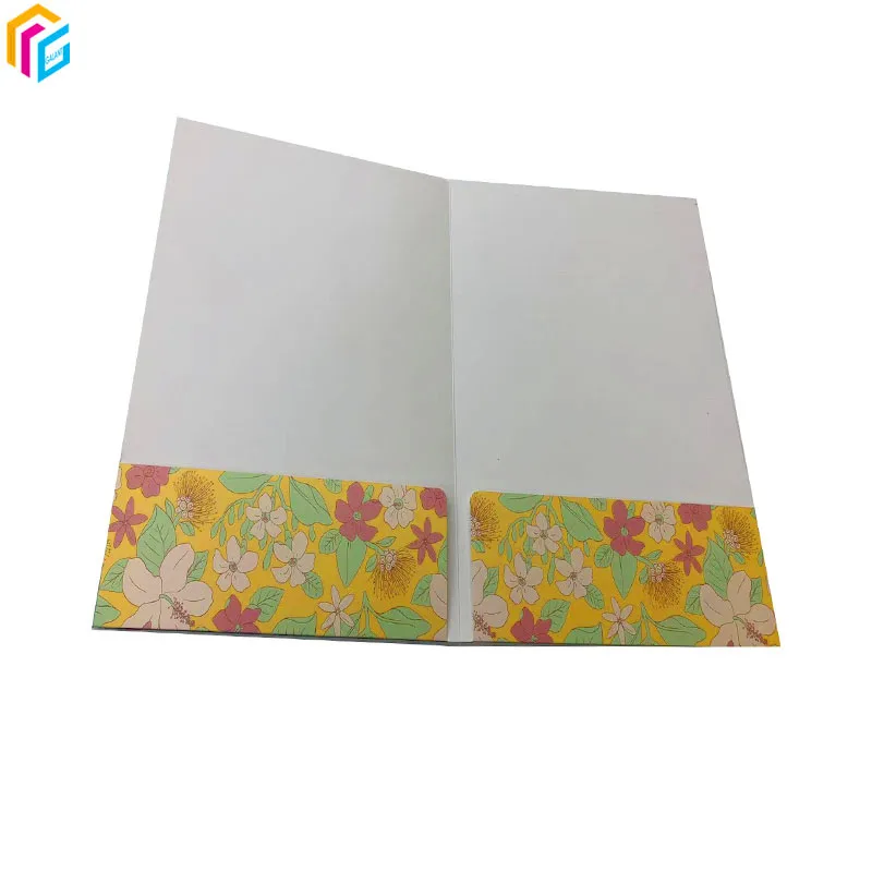 Custom Logo Design Print Document Paper Presentation Folders A4 File Folders With Pockets