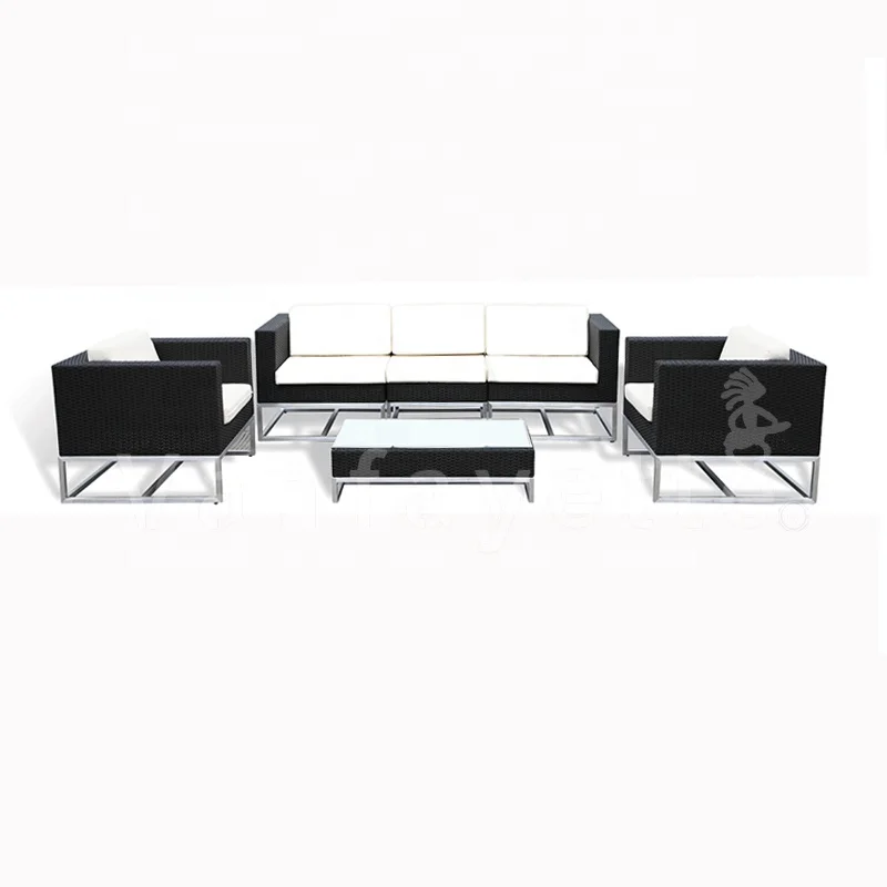Windii Floating Alu. Frame Light Outdoor Sofa Set with Coffee Table Outdoor Garden Set Luxury Hotel Furniture