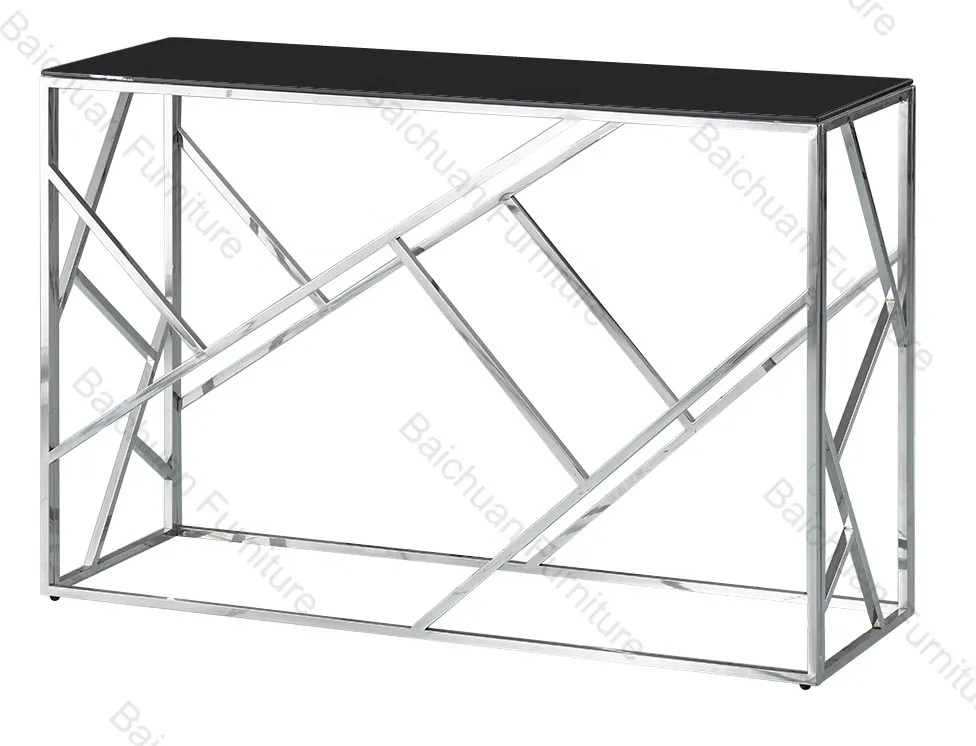 2024 Indoor furniture gold stainless console coffee Tables home furniture living room furniture