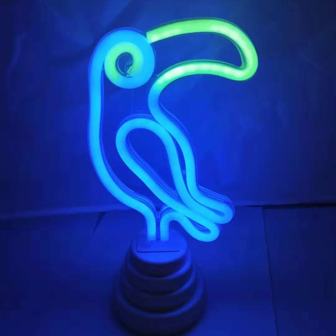 Hot Sale Decorative Night Light Battery Operated Neon Decoration LED Desktop Lamp