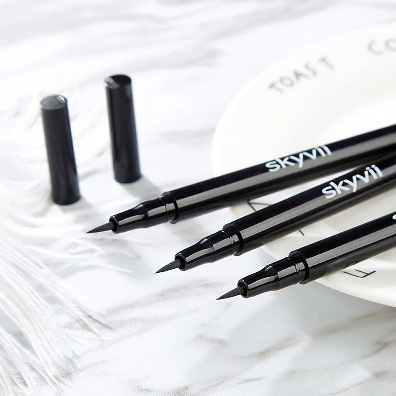Private Label Fast Dry Eyes Makeup Vegan Eyeliner Pen Smooth Long Lasting Waterproof Black Matte Liquid Eyeliner Pencil
