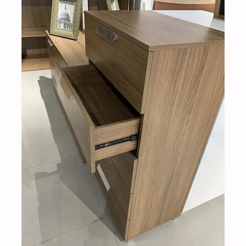 NOVA Queen Size Melamine Bedroom Set Furniture Recamara Matrimonial Modern Hotel King Size Bed Wooden Complete Adulte Beds