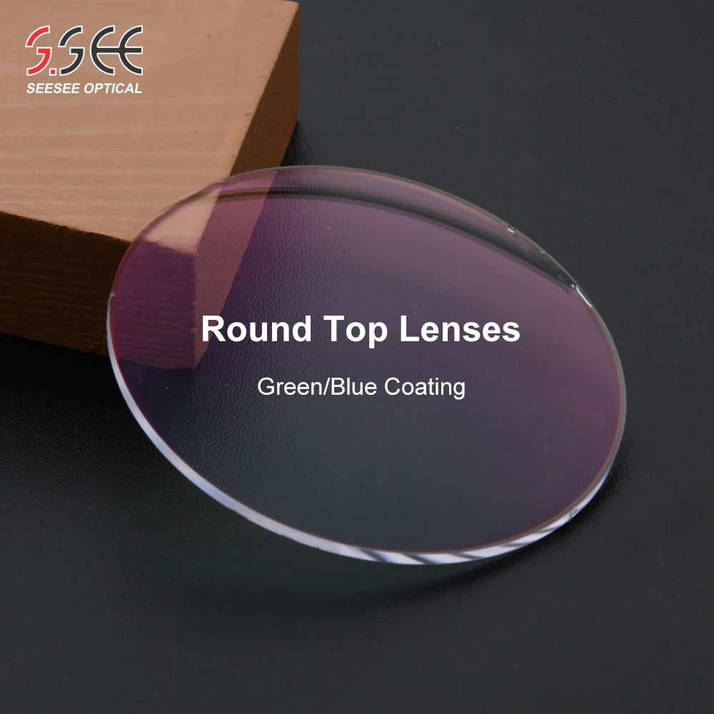 2025 SEESEE Factory Lens Fashion Cheapest Price 1.56 Round Top Lenses High Quality Bifocal Lens Optical Lens