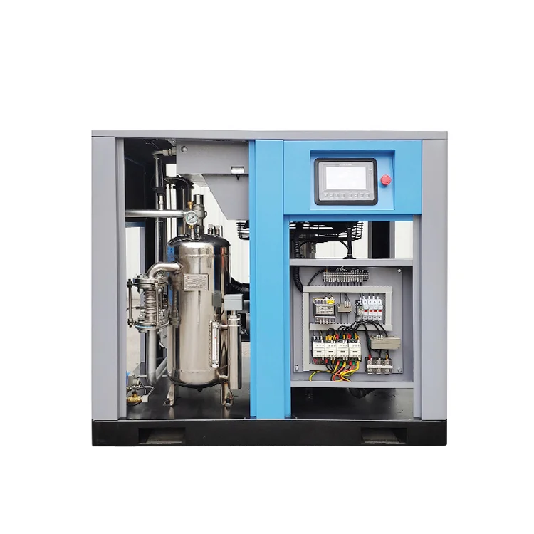 Оптовая продажа, 37kw, 50hp, 30kw, 40hp, 22kw, 30hp, водная смазка, 100% безмасляный винтовой воздушный компрессор, фабричное производство