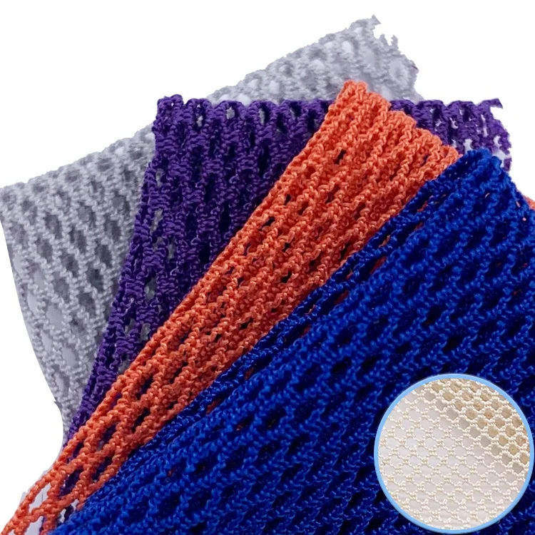 Spot 70d diamond-shaped ammonia spandex elastic breathable mesh fabric for yoga underwear fabric