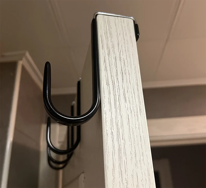 Door Plastic Coating door hooks Hanger custom over the door hooks for hanging Living Room Bathroom Kitchen Hanging Clothes