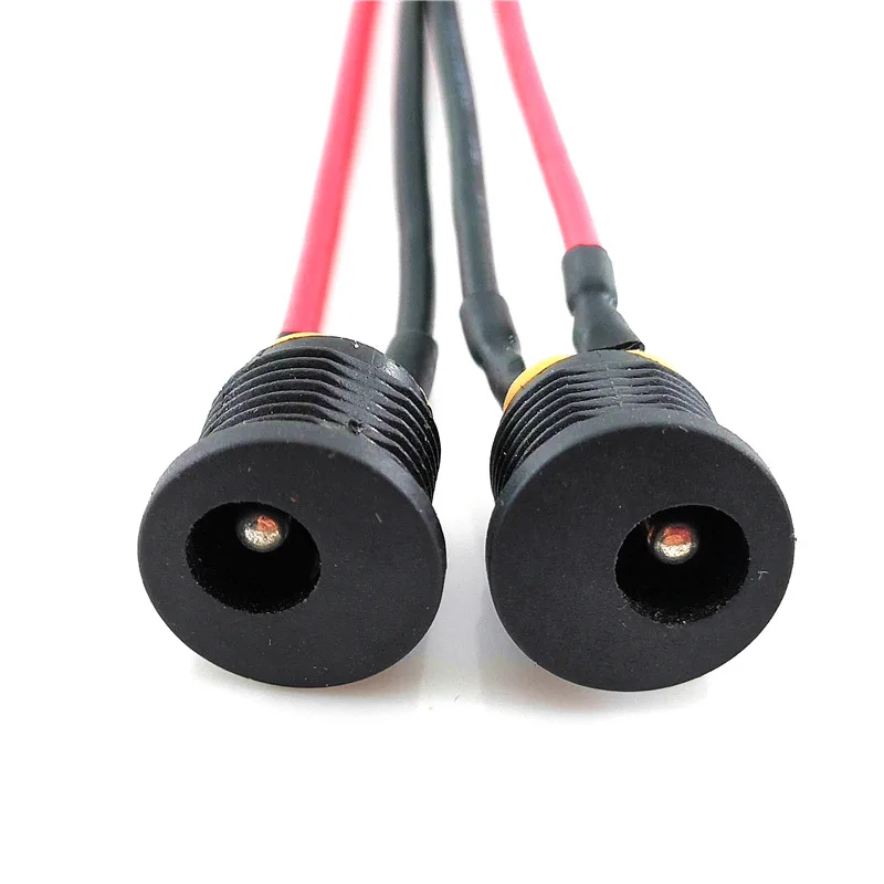 MJ-10 MJ-11 4840.2210 4840.2200 DC-022 DC Power Socket Jack with Wire Leads DC Connector Wire Extension